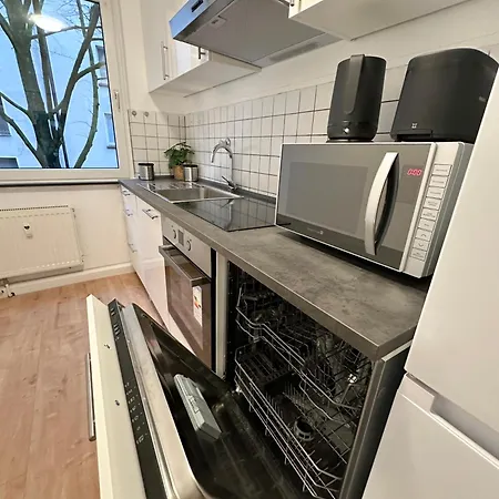 Apartment With 2 Individual Beds And Sleeping Sofa And Kitchen Essen